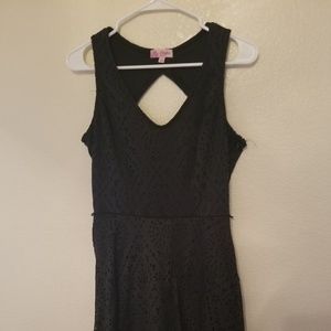 Blk mini dress.